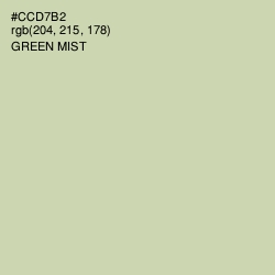 #CCD7B2 - Green Mist Color Image
